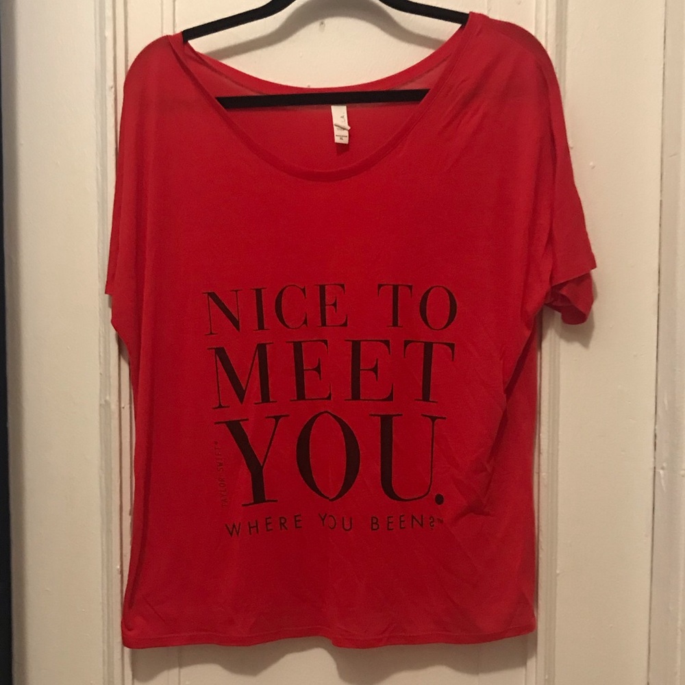 Red Taylor Swift Blank Space t shirt